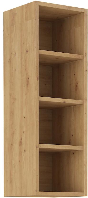 Otvoreni Regal 30/4 Otvora Stilo - hrast Artisan, Moderno, drvni materijal (30/90/29cm)