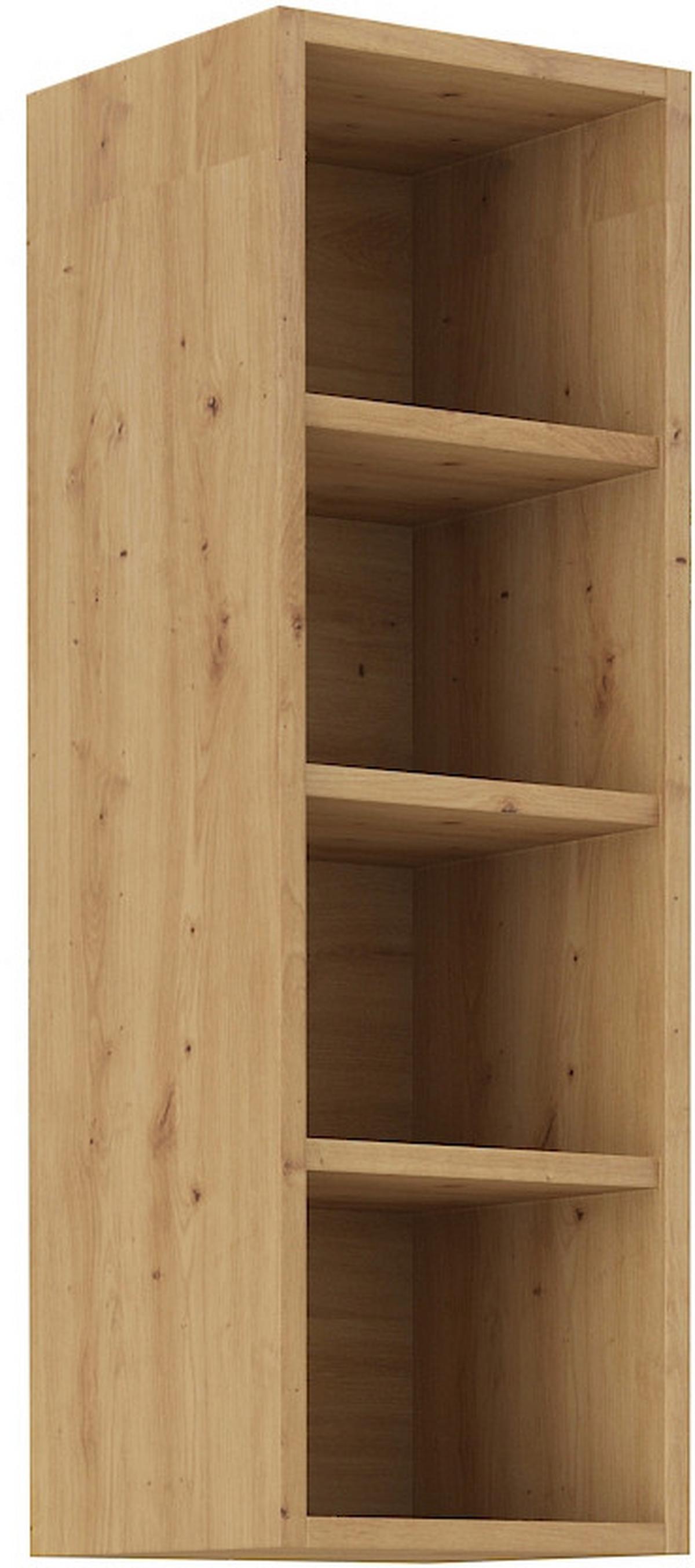 Otvoreni Regal 30/4 Otvora Stilo - hrast Artisan, Moderno, drvni materijal (30/90/29cm)