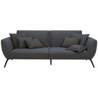 Bigsofa Trendy Anthrazit - Anthrazit/Schwarz, MODERN, Holzwerkstoff (260/93/124cm) - Premium Living