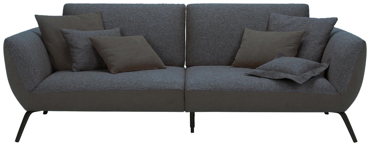 Bigsofa Trendy Anthrazit - Anthrazit/Schwarz, MODERN, Holzwerkstoff (260/93/124cm) - Premium Living