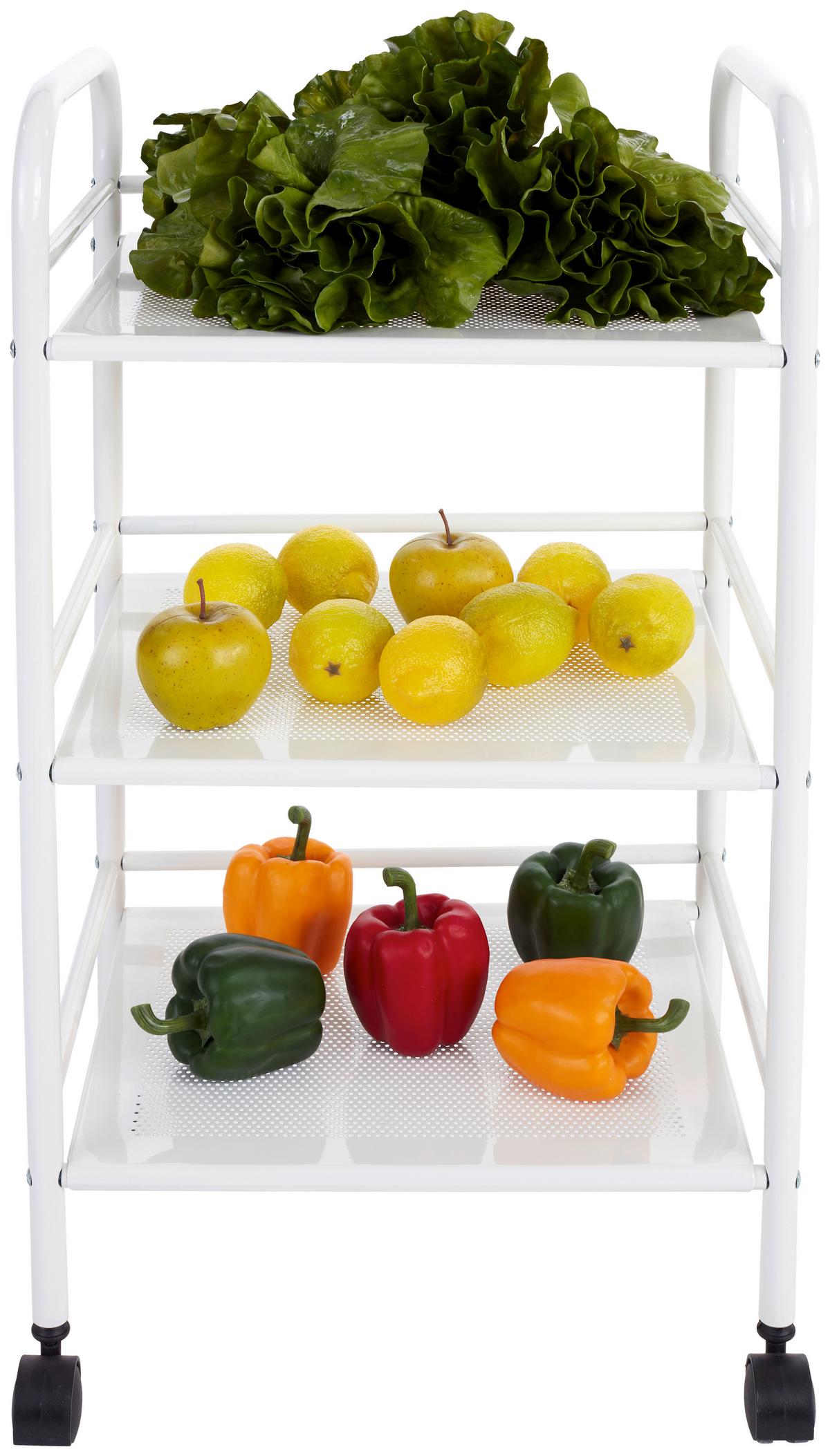 Večnamenski Voziček Rimini, Bela - bela, Moderno, kovina/umetna masa (41/75/32cm)