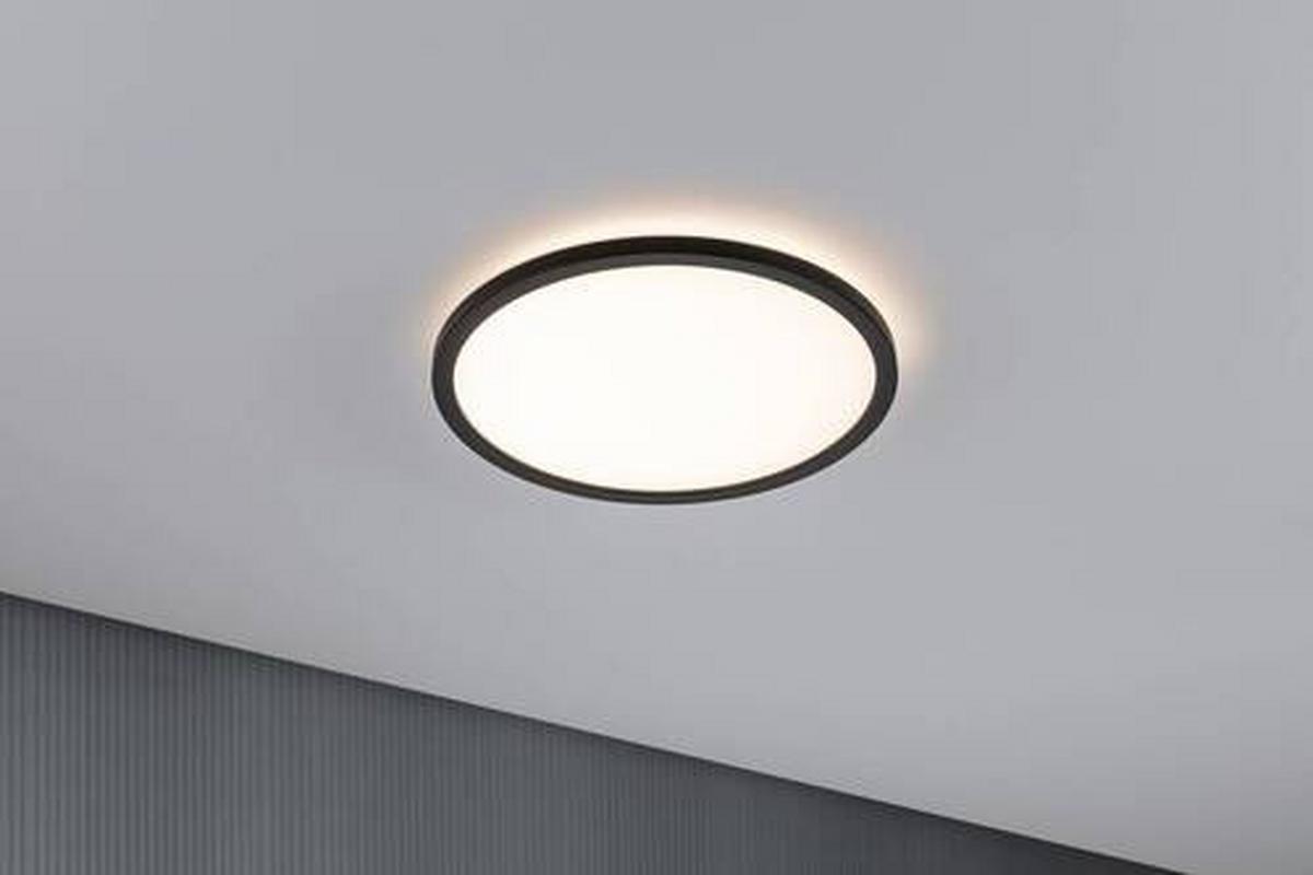 LED-Paneel Atria Shine in Schwarz max. 16 Watt - Schwarz, Basics, Kunststoff (29,3/2,8cm) - Paulmann