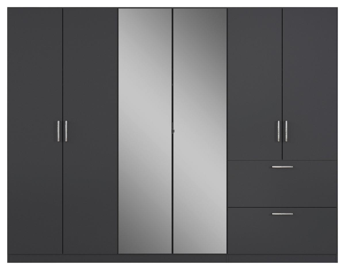 DULAP USI ROTATIVE RADUA - gri, Modern, material pe bază de lemn (271/210/54cm) - Modern Living