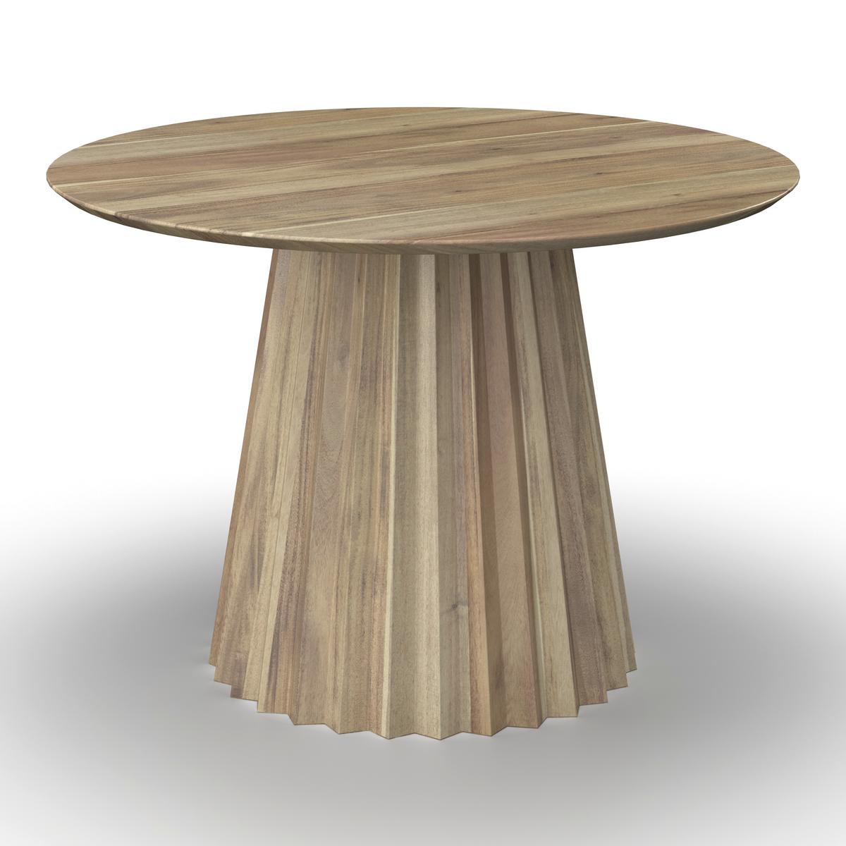 Esstisch rund Allegra in Holz Akazie massiv Ø ca. 120 cm - Akaziefarben, MODERN, Holz (120/76cm) - Bessagi Home