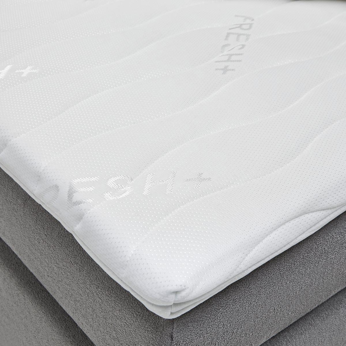 Boxspringbett Mira 2 Grau ca. 120x200cm - Grau, MODERN, Holz/Kunststoff (120/200cm) - Based