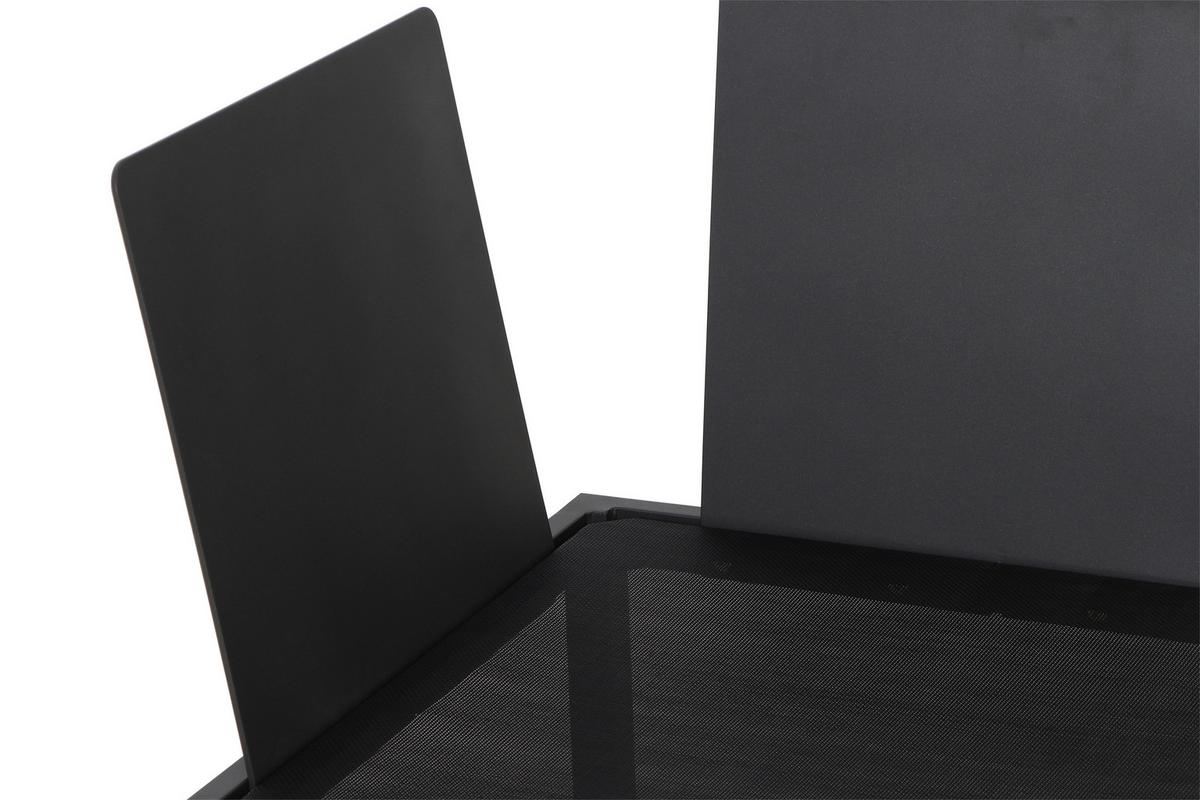 Modul-Loungegarnitur 4-tlg. Grau Teakholz - Anthrazit/Grau, KONVENTIONELL, Holz/Textil (252/84/252cm) - Siena Garden