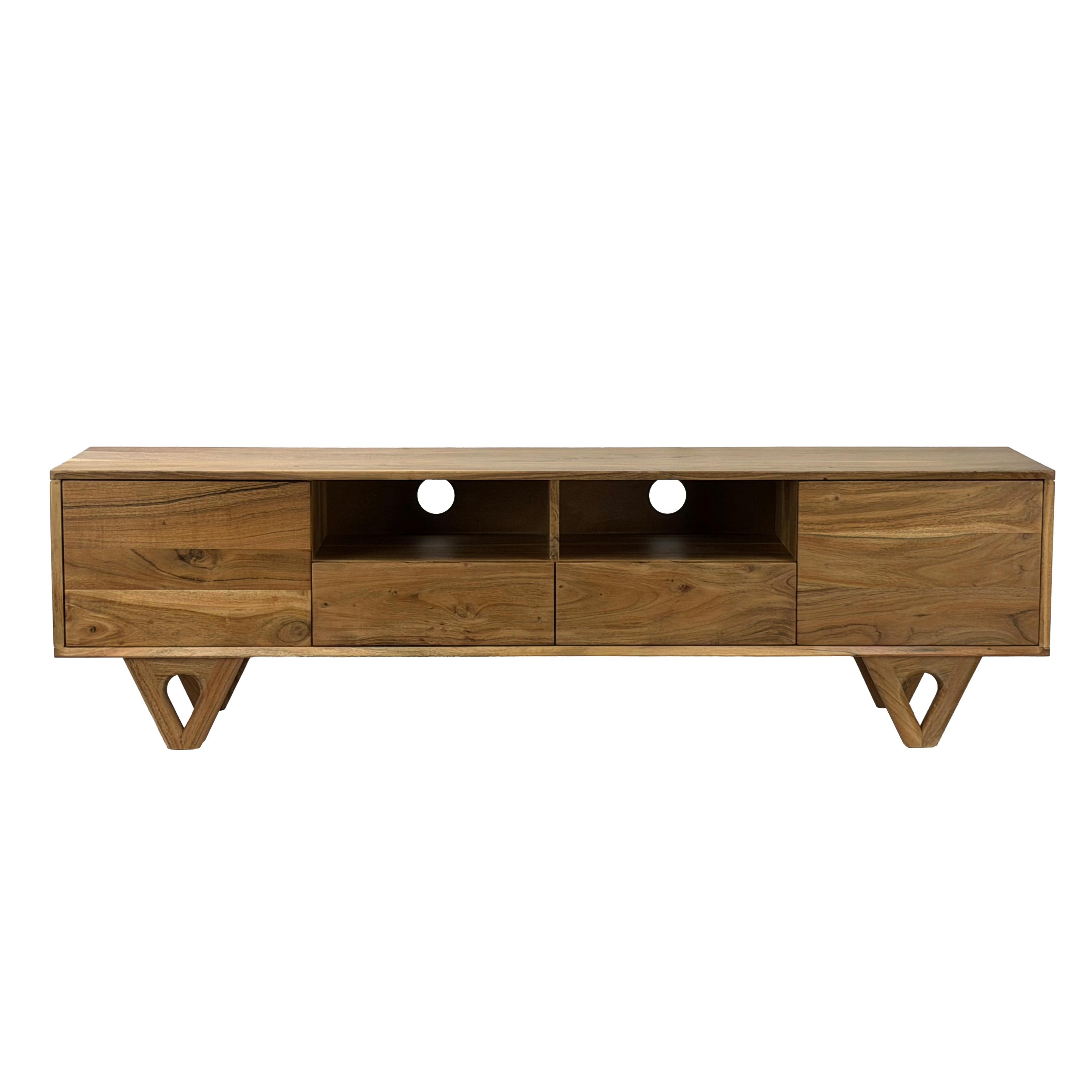 Lowboard Wl7.593 - Akaziefarben, Design, Holz (160/40/46cm) - Livetastic