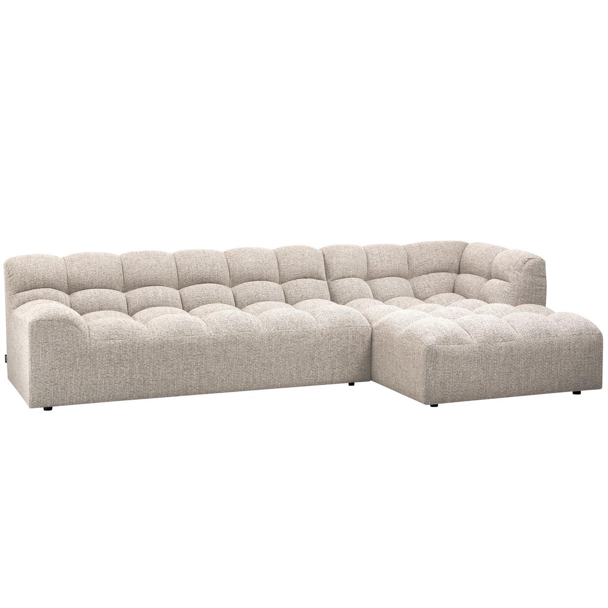 Ecksofa Allure Naturfarben S: 324x165cm - Schwarz/Naturfarben, Design, Kunststoff/Textil (324/165cm) - Livetastic