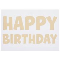 POSTKARTE GOLD - Goldfarben/Weiß, Papier (14,8/10,5cm)