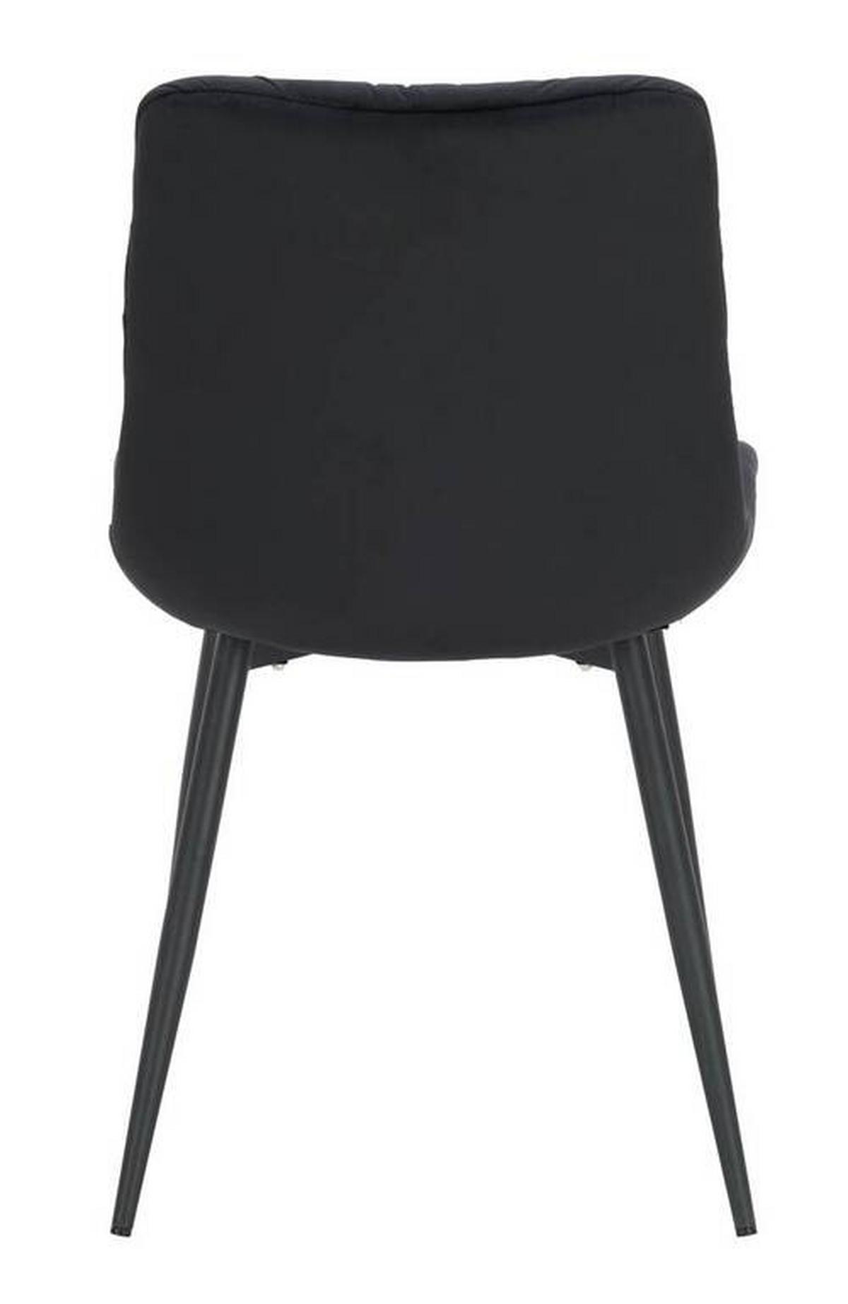 ZESTAW KRZESEŁ KÖLN - czarny, Modern, metal/drewno (46/91/61cm) - Livetastic