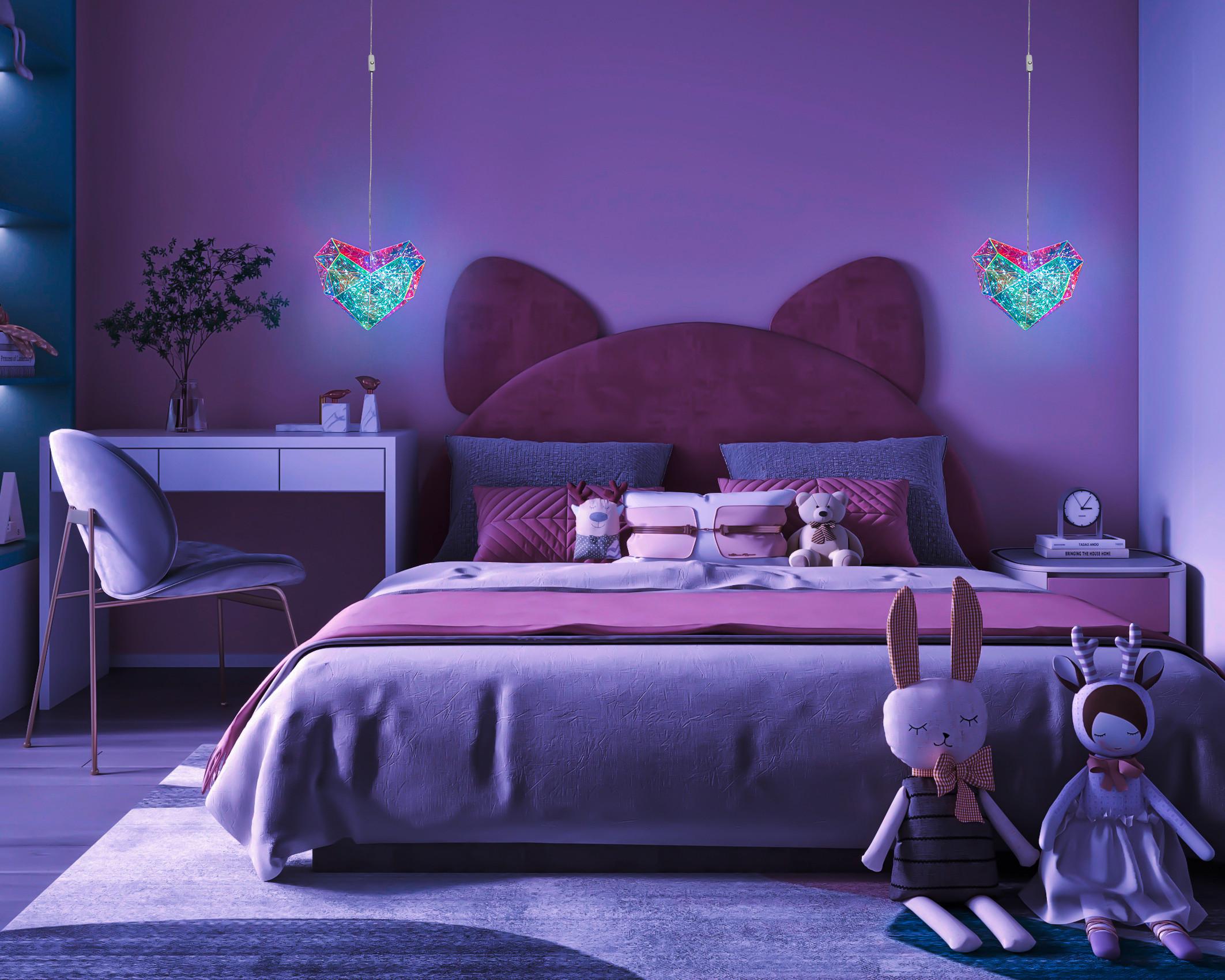 Led Dekorativna Svjetiljka Herzi - prozirno, Moderno, plastika (6,5/23/20cm) - Mömax