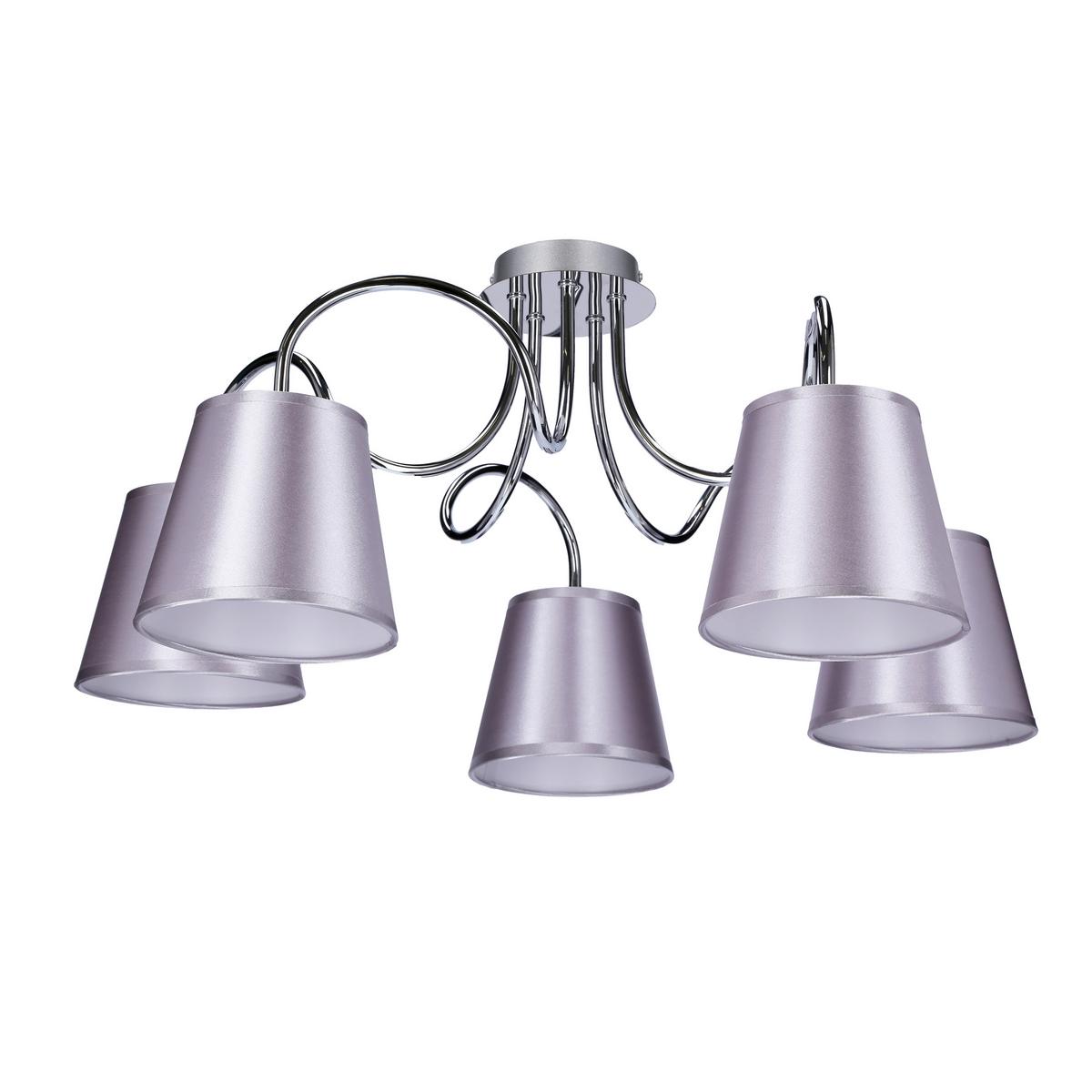 Stropna Svjetiljka Luk - boje kroma, Konvencionalno, metal/plastika (70/70/36cm)