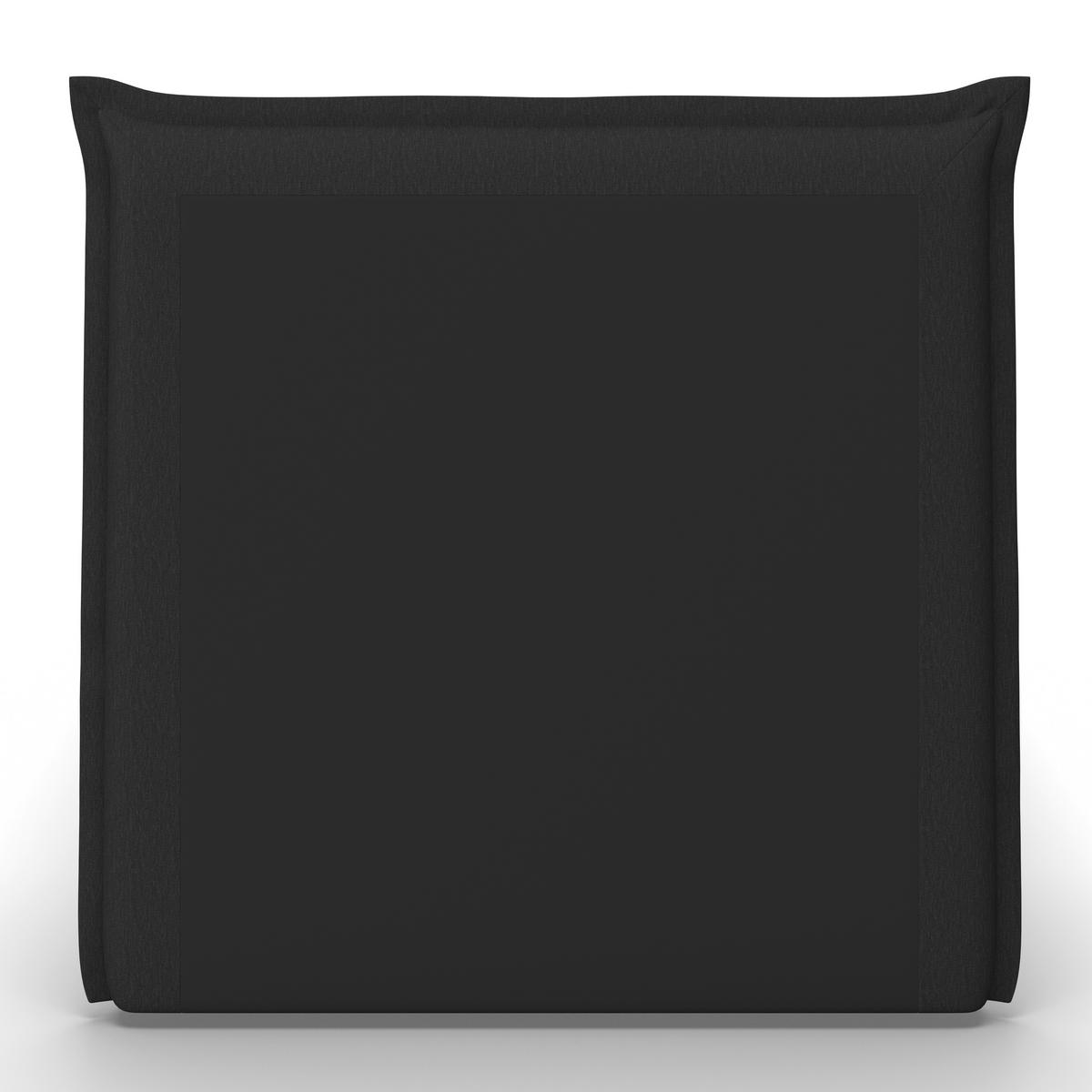 Boxbett Polo ca. 90x200 cm Dunkelgrau mit Topper - Dunkelgrau/Schwarz, Modern, Holz/Kunststoff (90/200cm) - Bessagi Home