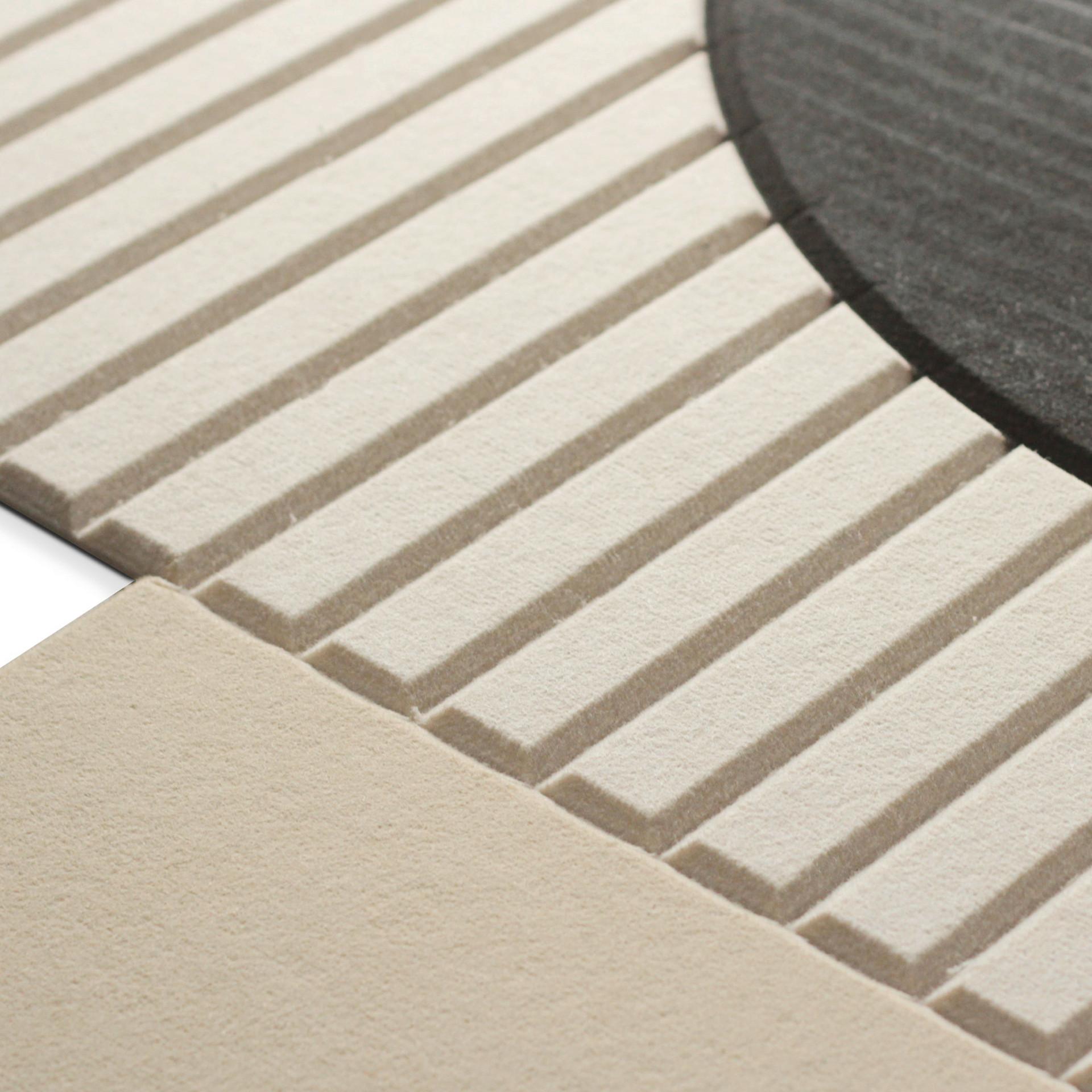 AKUSTIKPANEL MILLA - beige/svart, textil (90/120cm) - Mömax