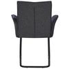STOL MED ARMSTÖD NOVA - grå/svart, Modern, metall/textil (63/90/61cm) - Mömax