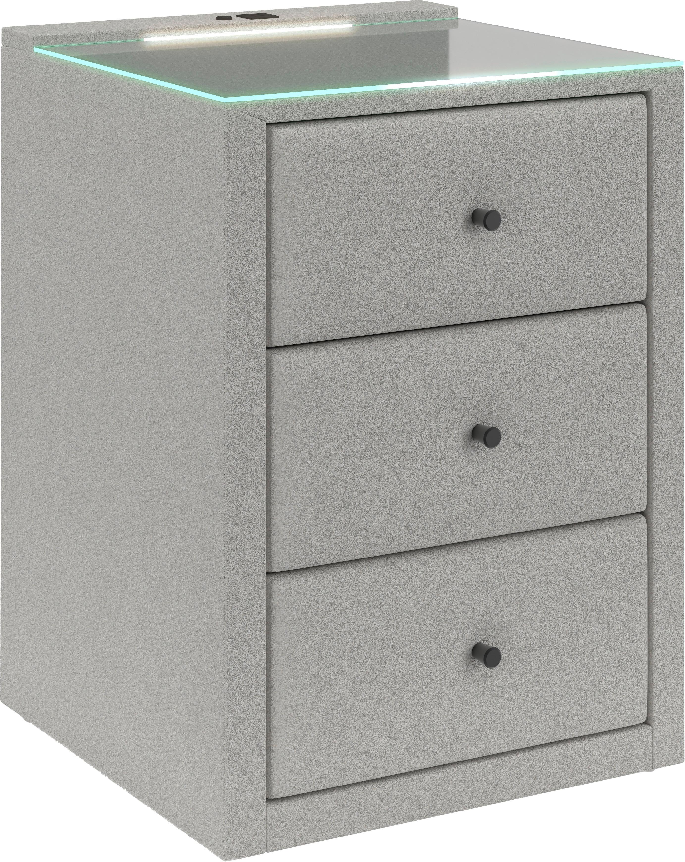 Noćni Ormarić Carmen - krem, Konvencionalno, plastika (52/68/48,5cm) - Modern Living