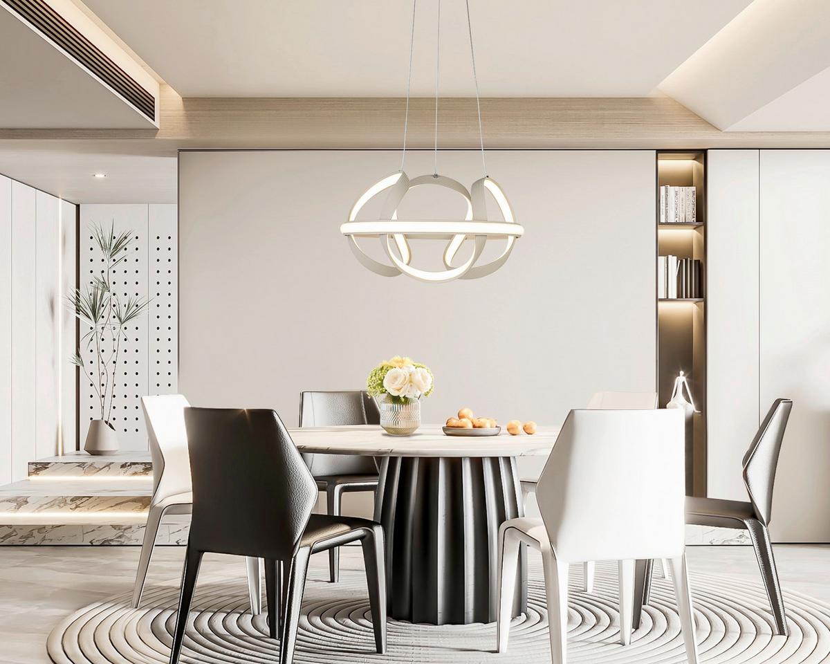 LAMPA WISZĄCA TARA - kolor piaskowy, Trend, tworzywo sztuczne/metal (41,5/120cm) - Collet's Monde