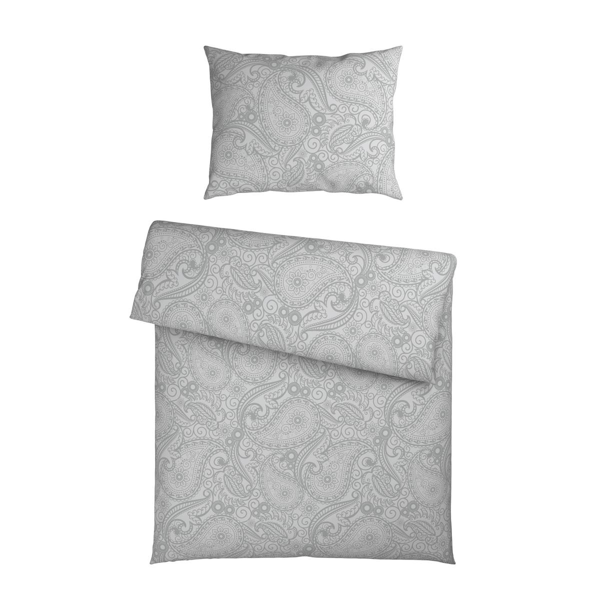 BETTWÄSCHESET PAISLEY - Salbeigrün, Textil (160/210cm) - Mömax