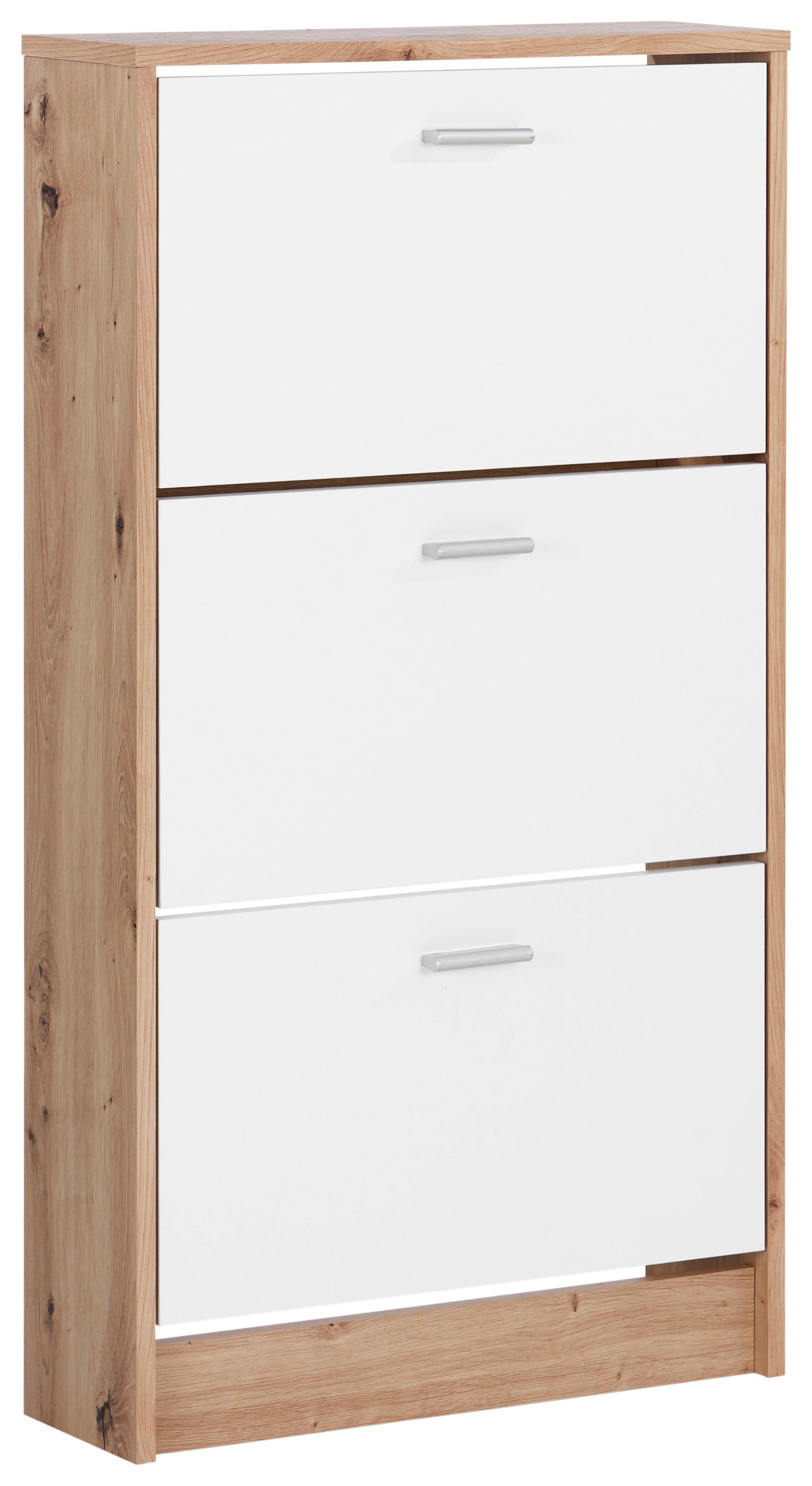 Ormarić Za Cipele Da13 - bijela/boje hrasta, Moderno, drvni materijal/plastika (58/107/18cm) - Best Price