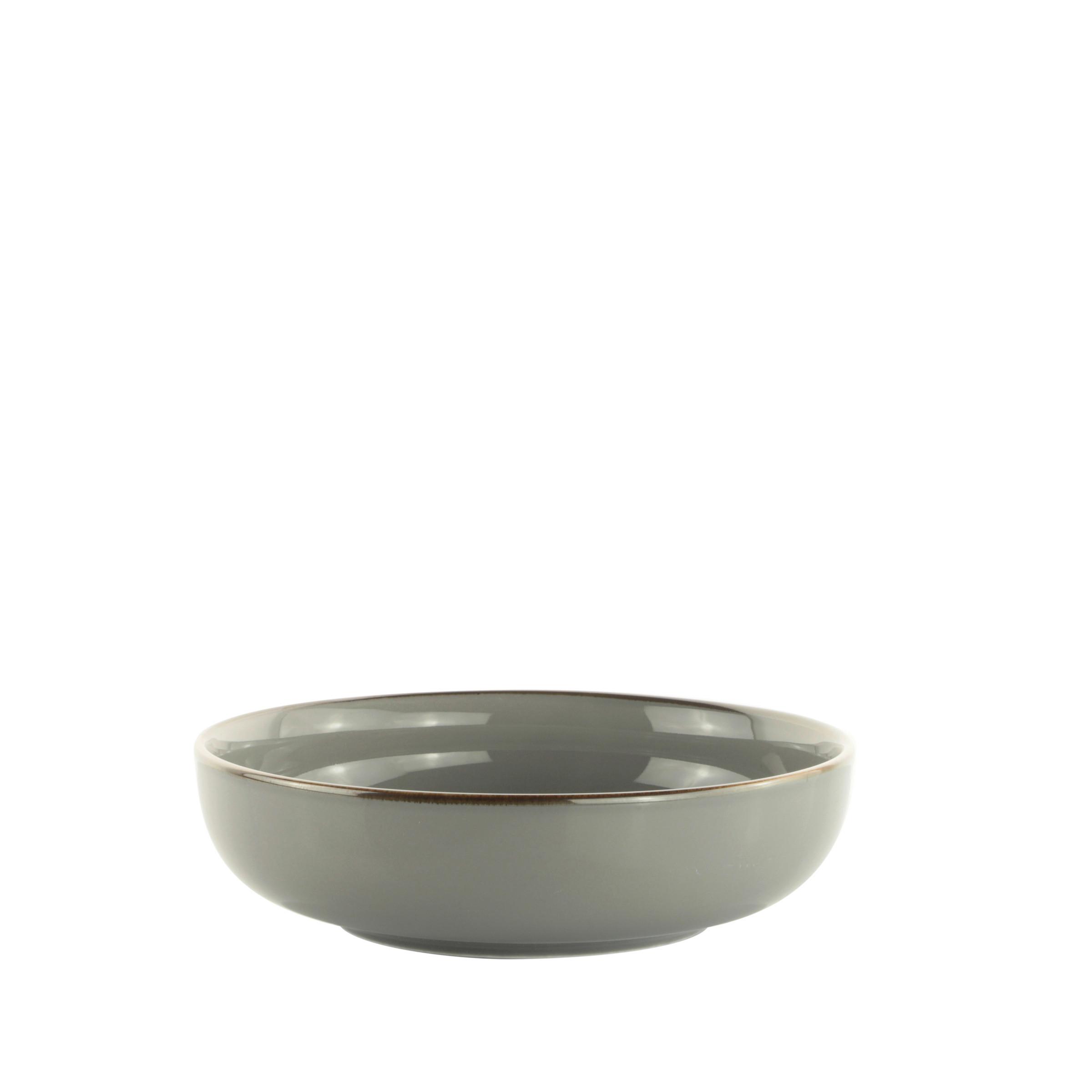 Suppenteller Capri in Graufarben Ø ca. 21cm - Grau, MODERN, Keramik (21/5,9cm) - Mömax