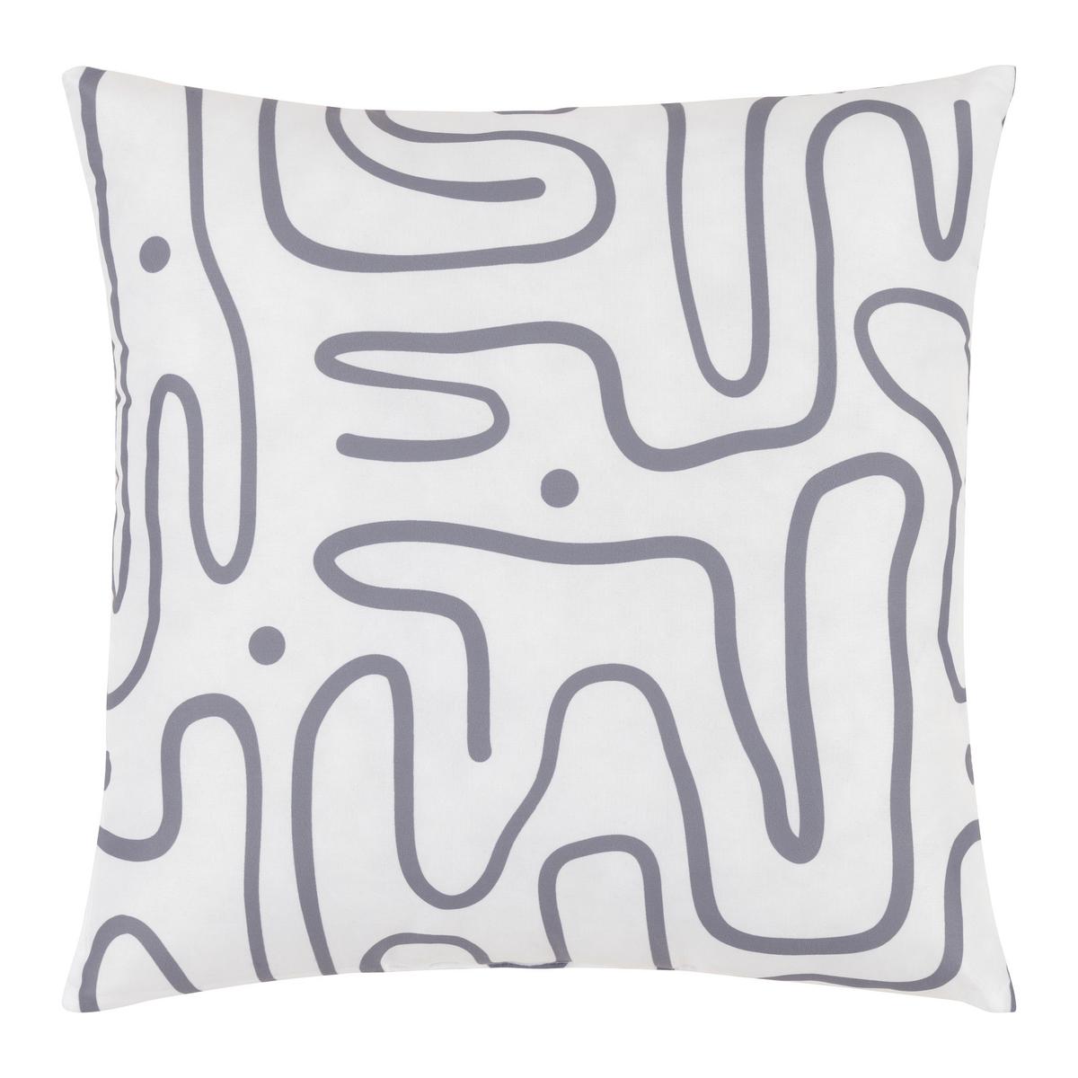 Pernă decorativă Betty - alb/gri, Konventionell, textil (40/40cm) - Best Price
