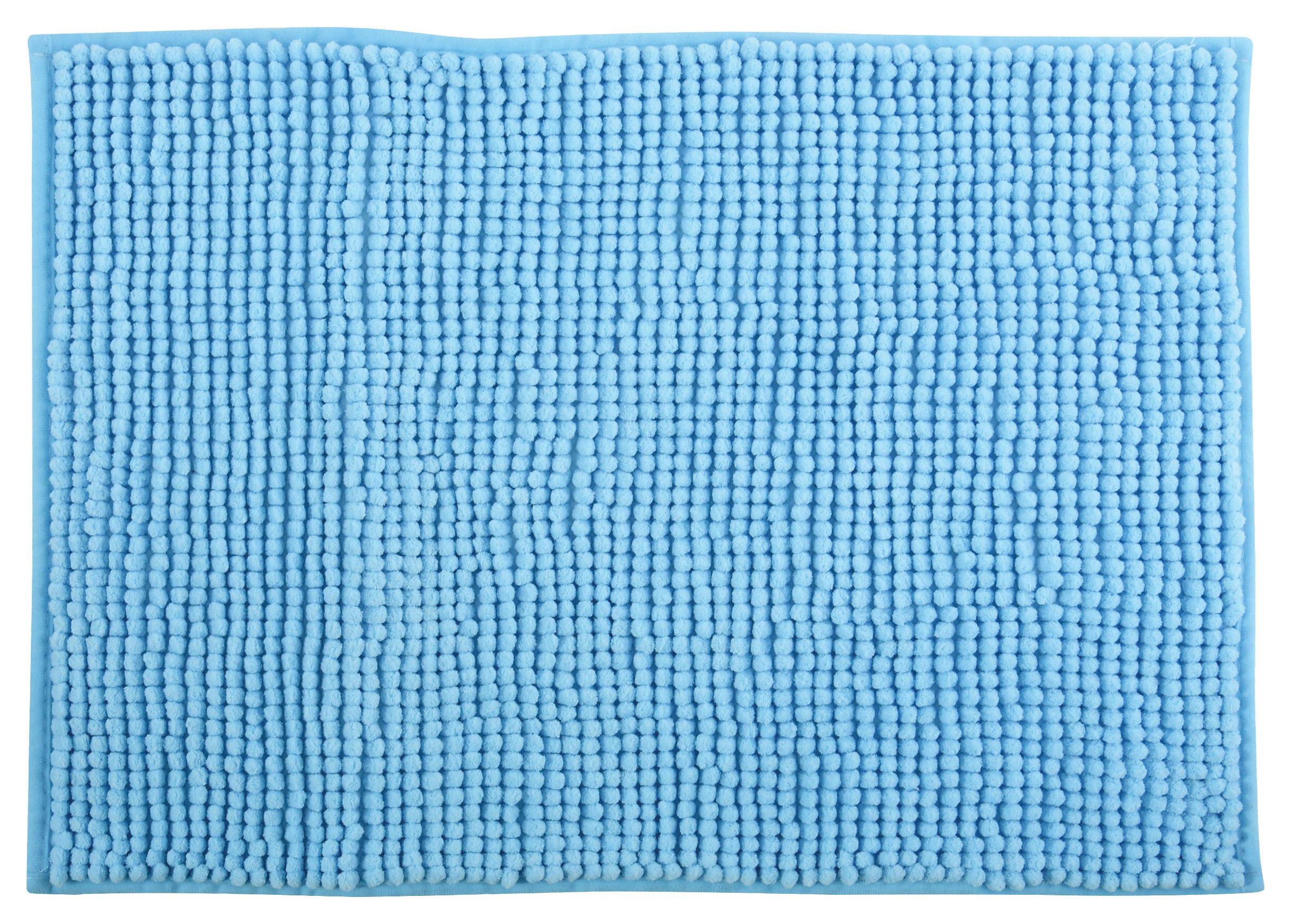 Badteppich 144506 Chenille - Hellblau, Konventionell (50/80cm) - Spirella