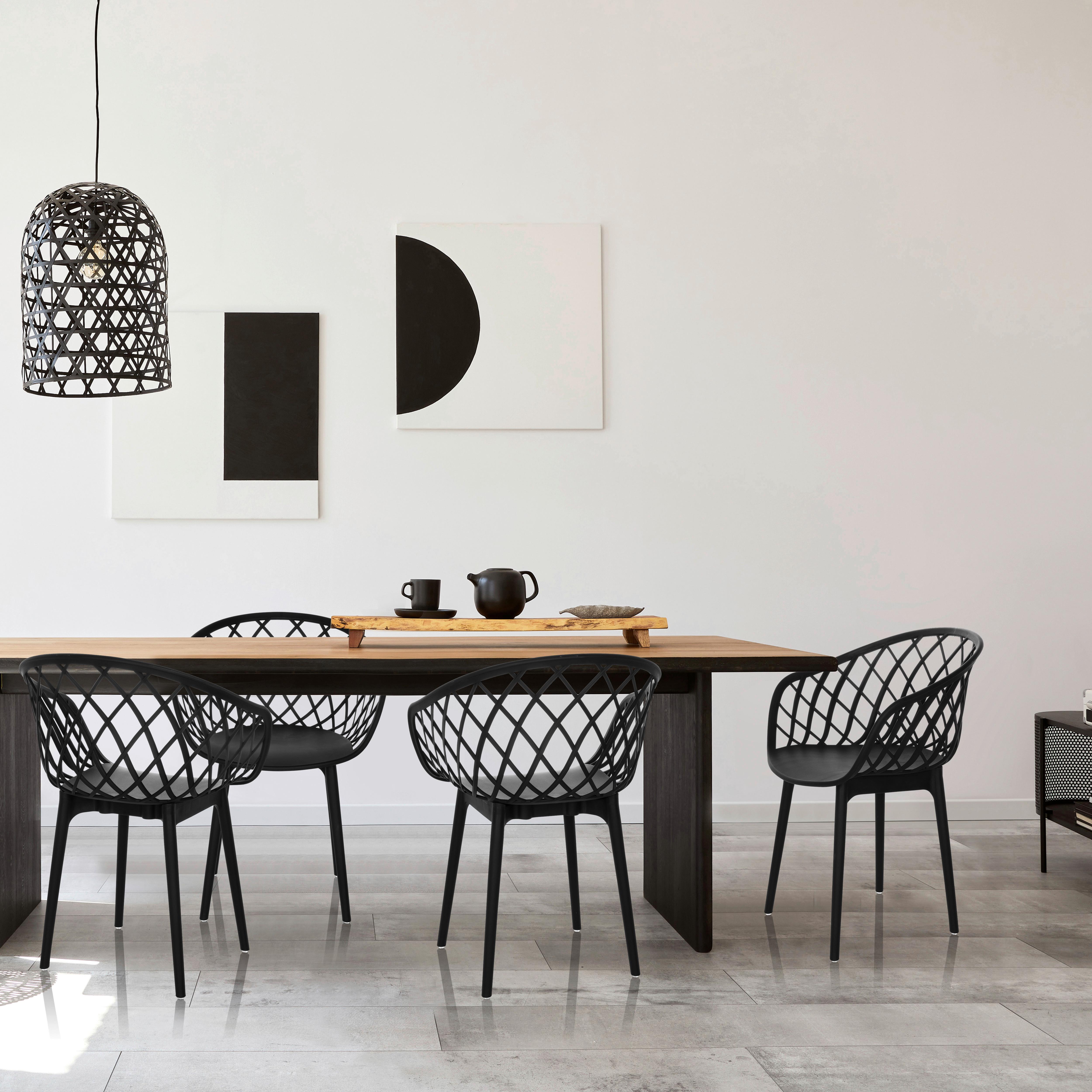 Konferenčni Stol Begio B, Črna - črna, Basics, umetna masa (57/76/53cm) - MID.YOU