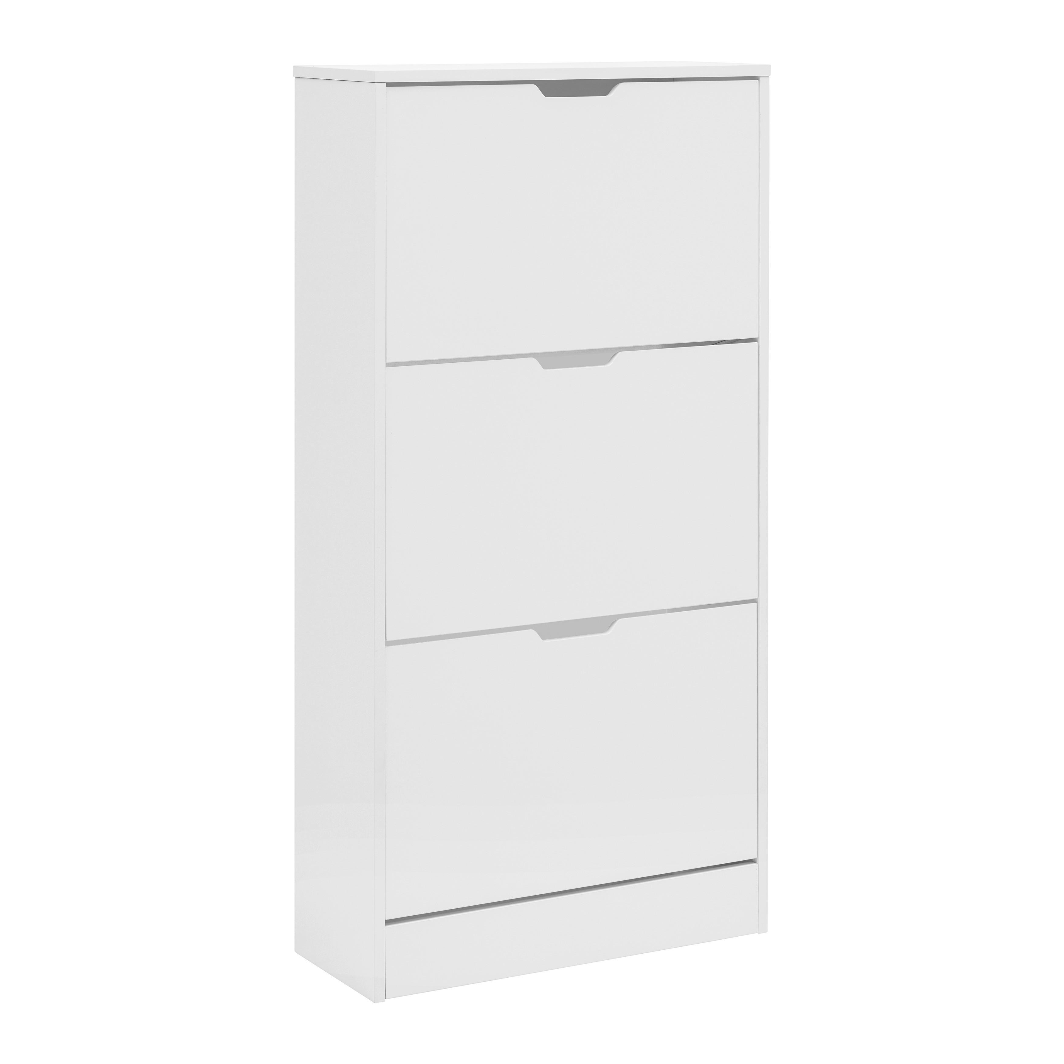 Schuhkipper Rudi in Weiß - Weiß, KONVENTIONELL, Holzwerkstoff (60/118/24cm) - Mömax