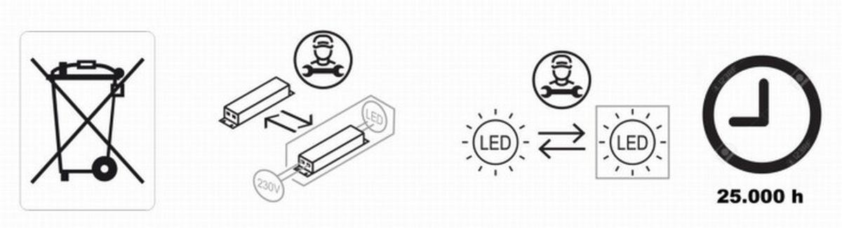 LAMPA WISZĄCA LED 20619/4-06 - czarny/kolor złoty, Design, metal (110/20/150cm) - Hell