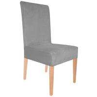 Husă pentru scaun Henry - argintiu, Romantik / Landhaus, textil (40/65/45cm) - Modern Living