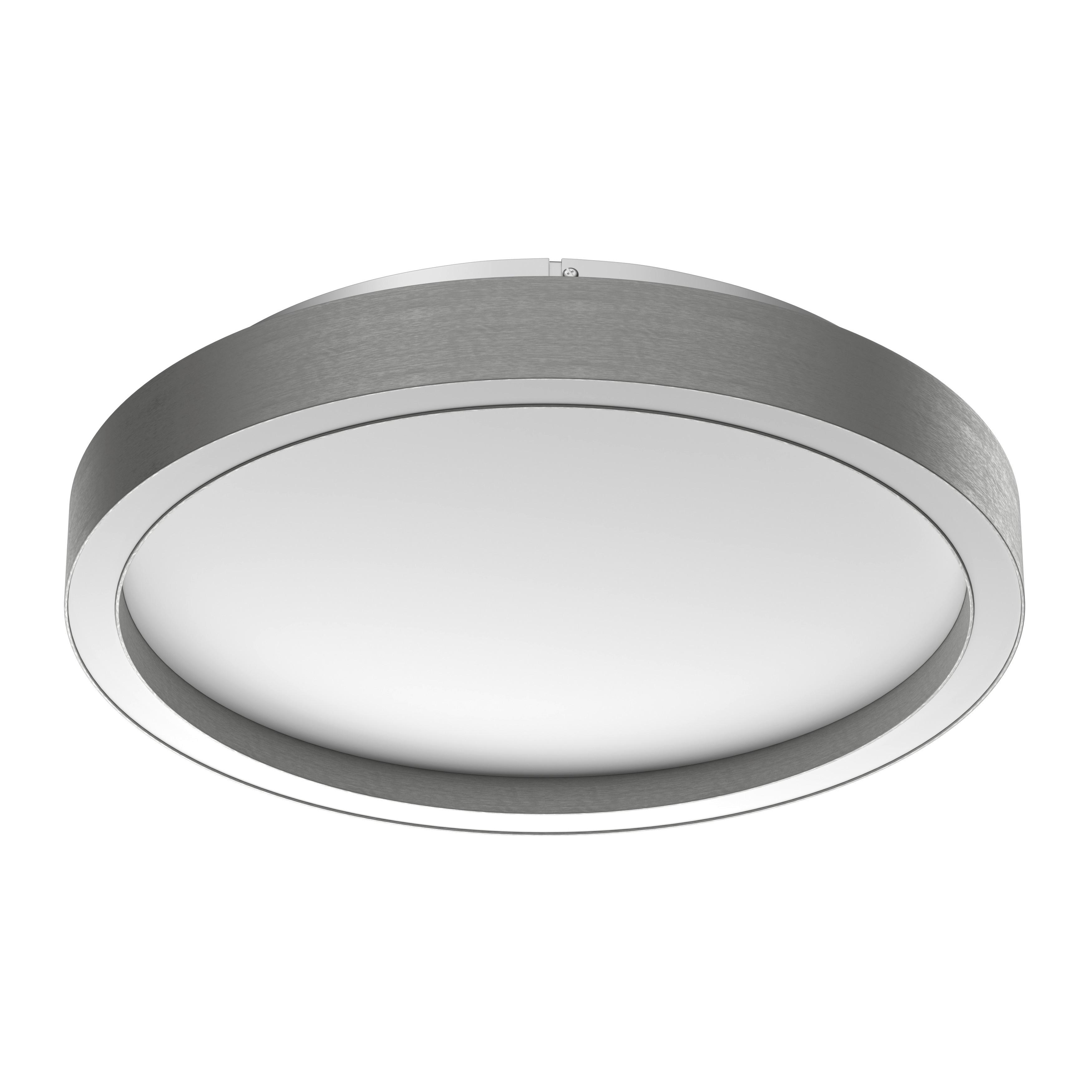 LAMPA SUFITOWA LED PHOENIX - kolor aluminiowy, Basics, metal (30,5/5,5cm) - Novel