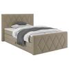 Boxspringbett Josie B Beige ca. 140x200cm - Beige/Schwarz, KONVENTIONELL, Holz/Holzwerkstoff (140/200cm) - Mömax