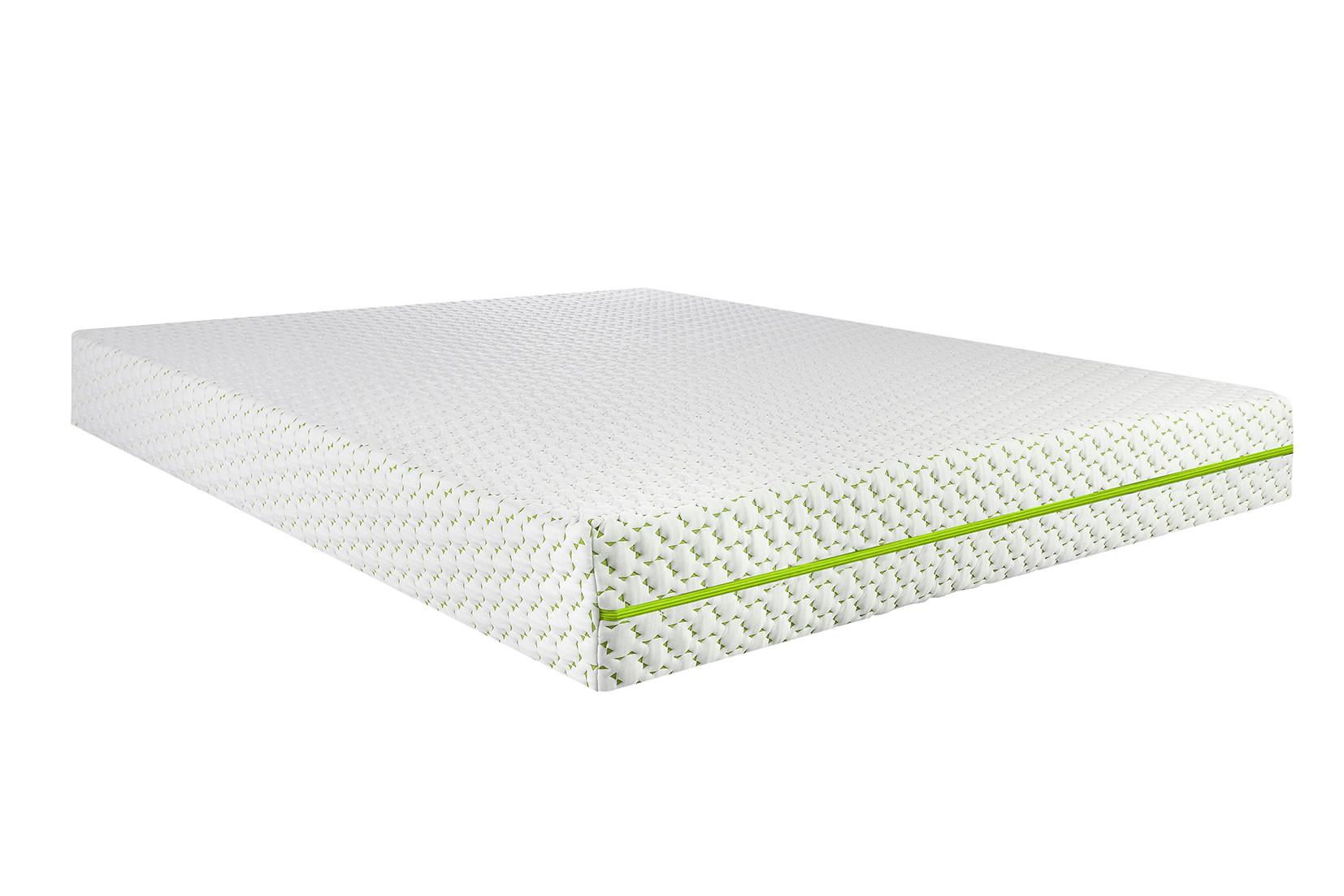 Matrachuzat Cushie Osvaldo Green 90x200 - fehér/zöld, textil (90/200cm)
