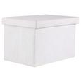 Aufbewahrungsbox Cindy - Weiß, MODERN, Textil (38/26/24cm) - MÖMAX modern living