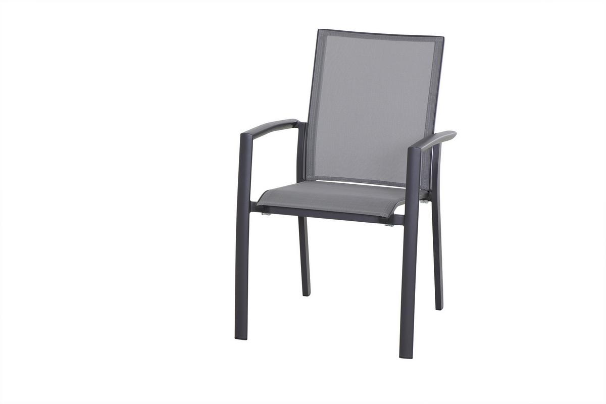 Gartentischgruppe Valia 13-tlg. Anthrazit - Anthrazit, Basics, Holzwerkstoff/Kunststoff (100/74/220cm) - Siena Garden