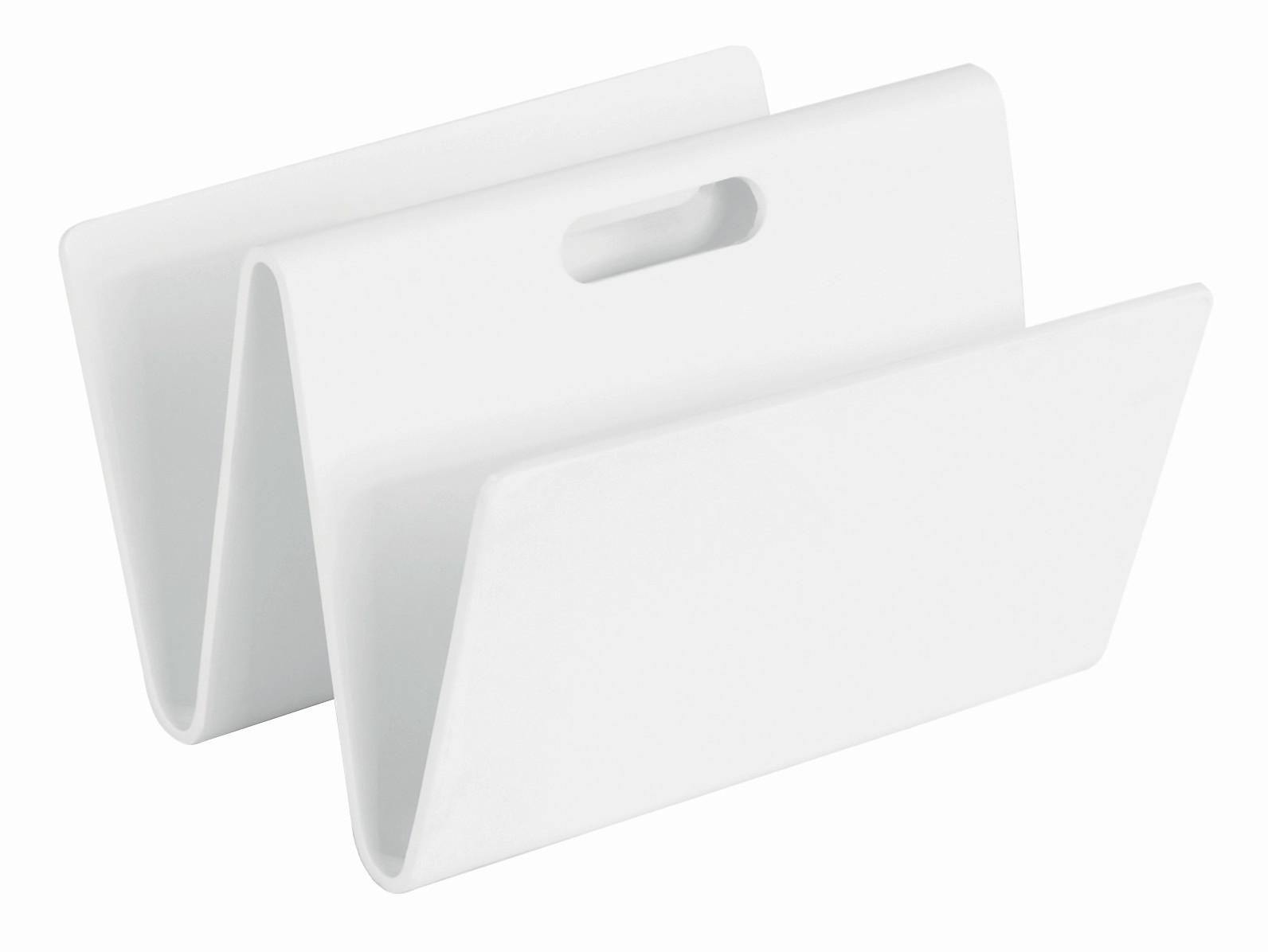 Zeitungsständer Klaro aus Schichtholz in Weiß - Weiß, Holzwerkstoff (35/24,5/32cm) - Mömax