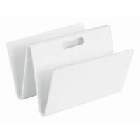 Zeitungsständer Klaro aus Schichtholz in Weiß - Weiß, Holzwerkstoff (35/24,5/32cm) - Mömax