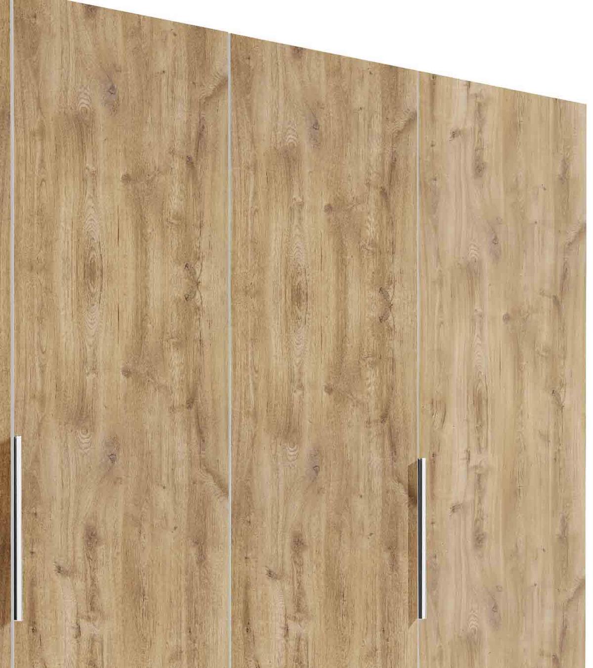 Ormar S Klasičnim Vratima Level 36a - boje hrasta/boje kroma, Moderno, drvni materijal/metal (250/216/58cm) - Modern Living