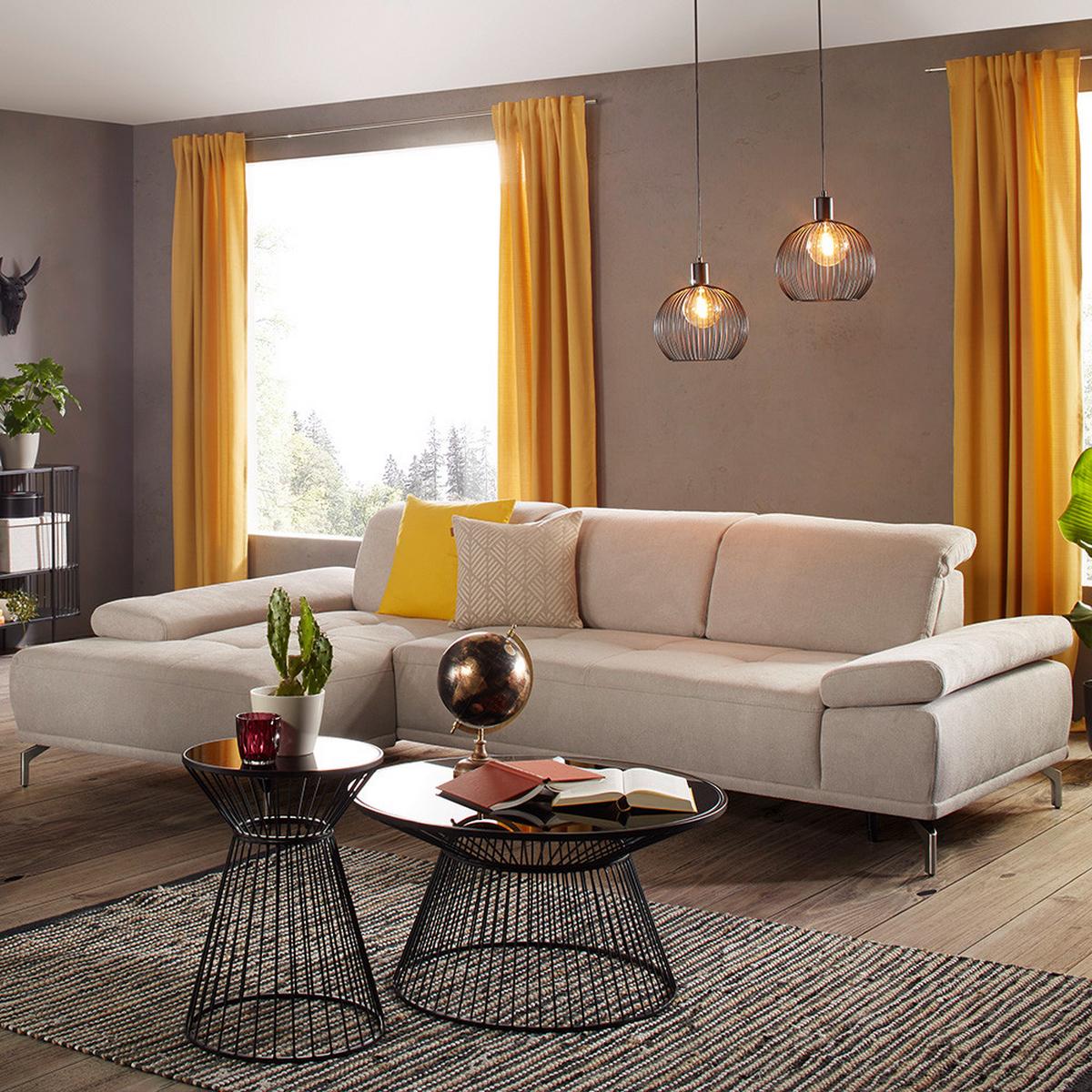 Couchtisch Raven in Schwarz Rund - Schwarz, MODERN, Glas/Metall (80/80/42cm) - Mömax