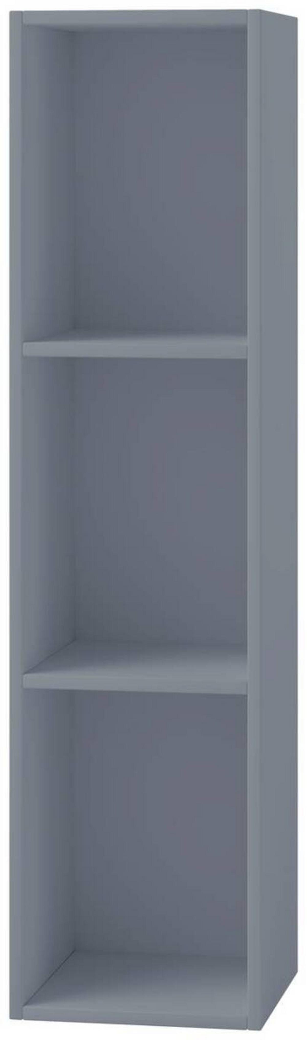 Schallplattenregal Platto in Grau, 3-fach - Grau, Basics, Holzwerkstoff (34/107/30cm) - MID.YOU