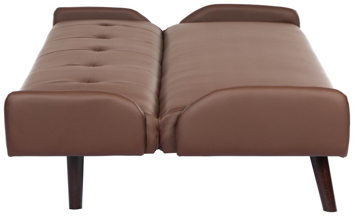 Zofa S Posteljno Funkcijo Rotterdam, Rjava - temno rjava/rjava, Basics, tekstil/les (185/77/91cm) - P & B