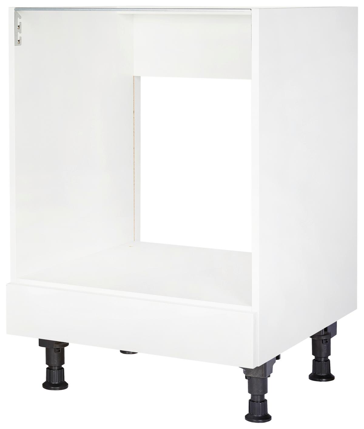 Herdumbauschrank Touch Weiß - Weiß, MODERN, Holzwerkstoff (60/87/56cm) - Nobilia