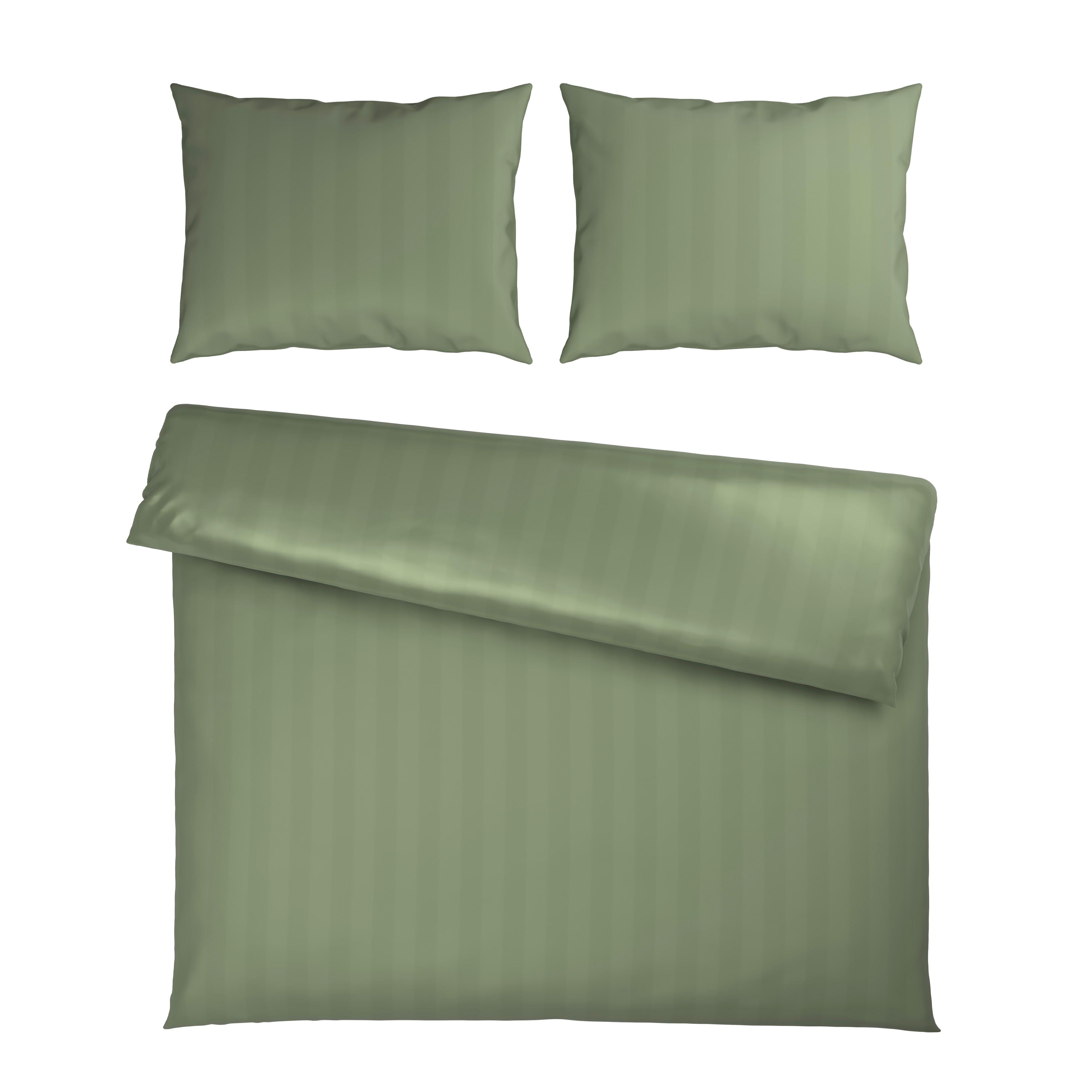 Ágyneműhuzat-garnitúra Pamutszatén Xenia Streif Xxl - világoszöld, Modern, textil (200/220cm) - Premium Living