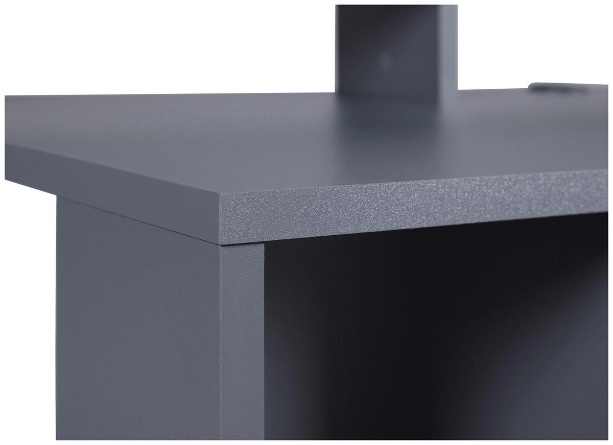 Gaming Tisch in Anthrazit - Anthrazit, Modern, Holzwerkstoff (160/77/91cm) - Mömax