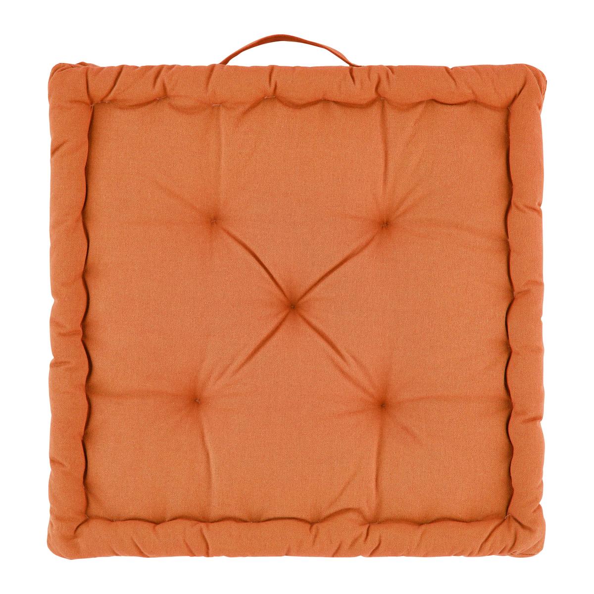 Pernă șezut înaltă Bo - portocaliu, textil (40/40/6cm) - Mömax