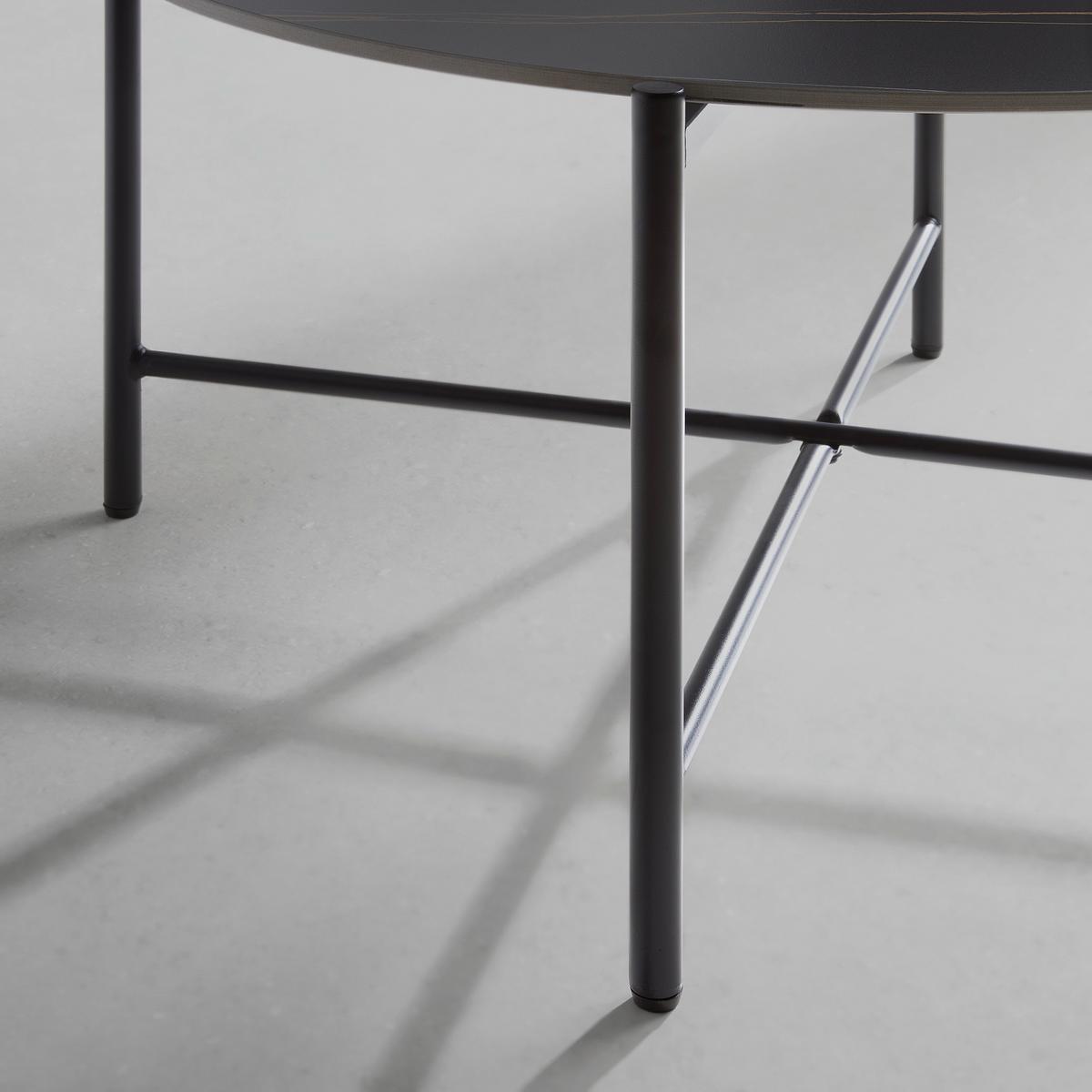 Măsuță de cafea MONZA - negru, Modern, ceramică/metal (80/80/43cm) - Modern Living