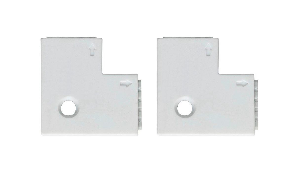 LED-Strip Strip Connector in Weiß max. 144 Watt - Weiß, Basics, Kunststoff (2,5/0,45cm) - Paulmann
