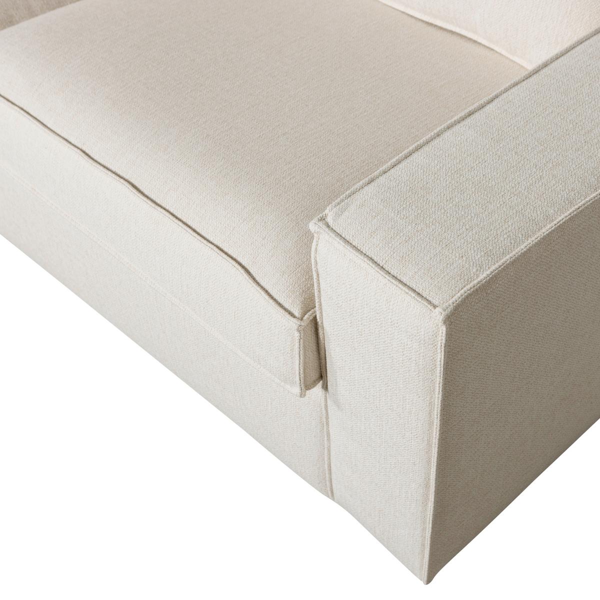 Ecksofa Thomas Naturfarben S:197x283cm - Schwarz/Naturfarben, Design, Kunststoff/Textil (197/283cm) - Livetastic