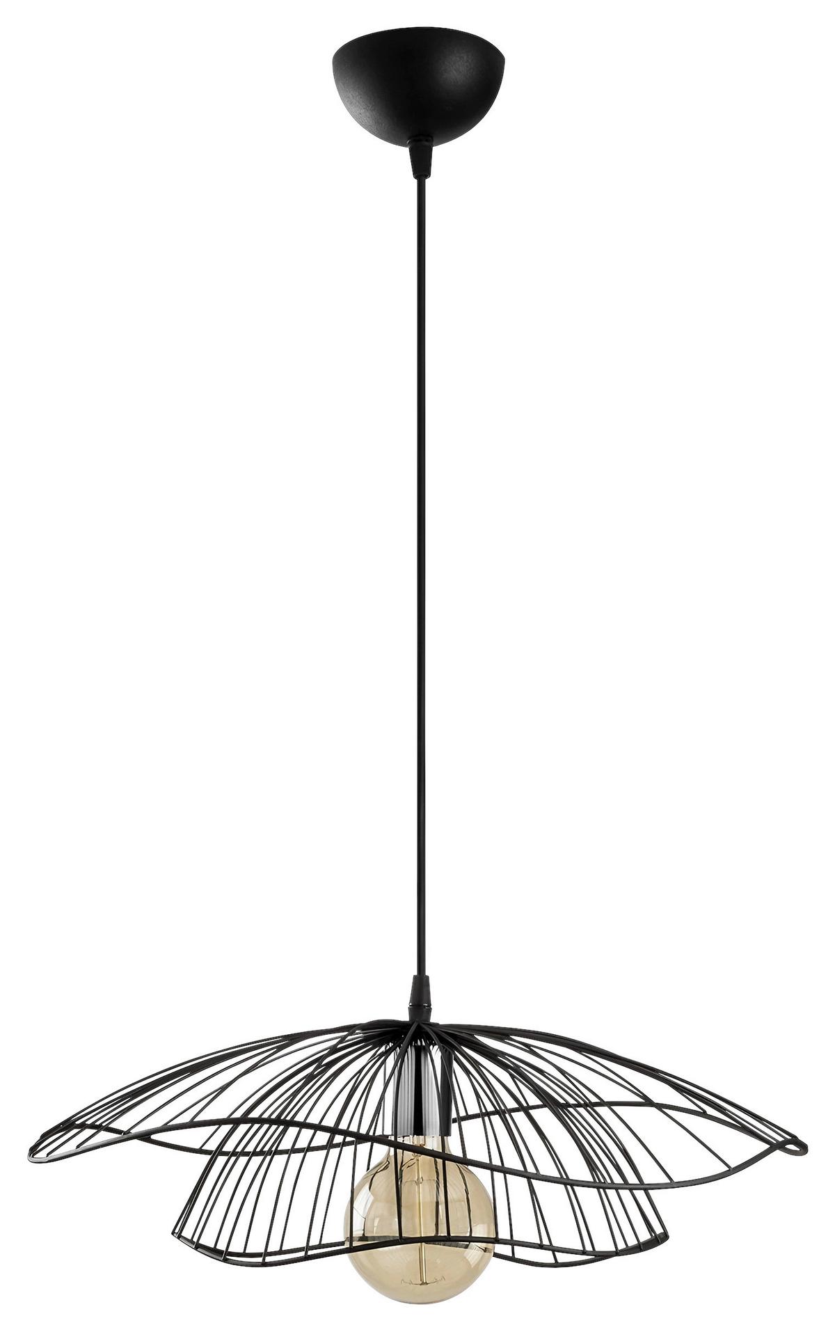 LAMPA WISZĄCA TEL-6500 - czarny, Design, metal (50/111cm) - P & B