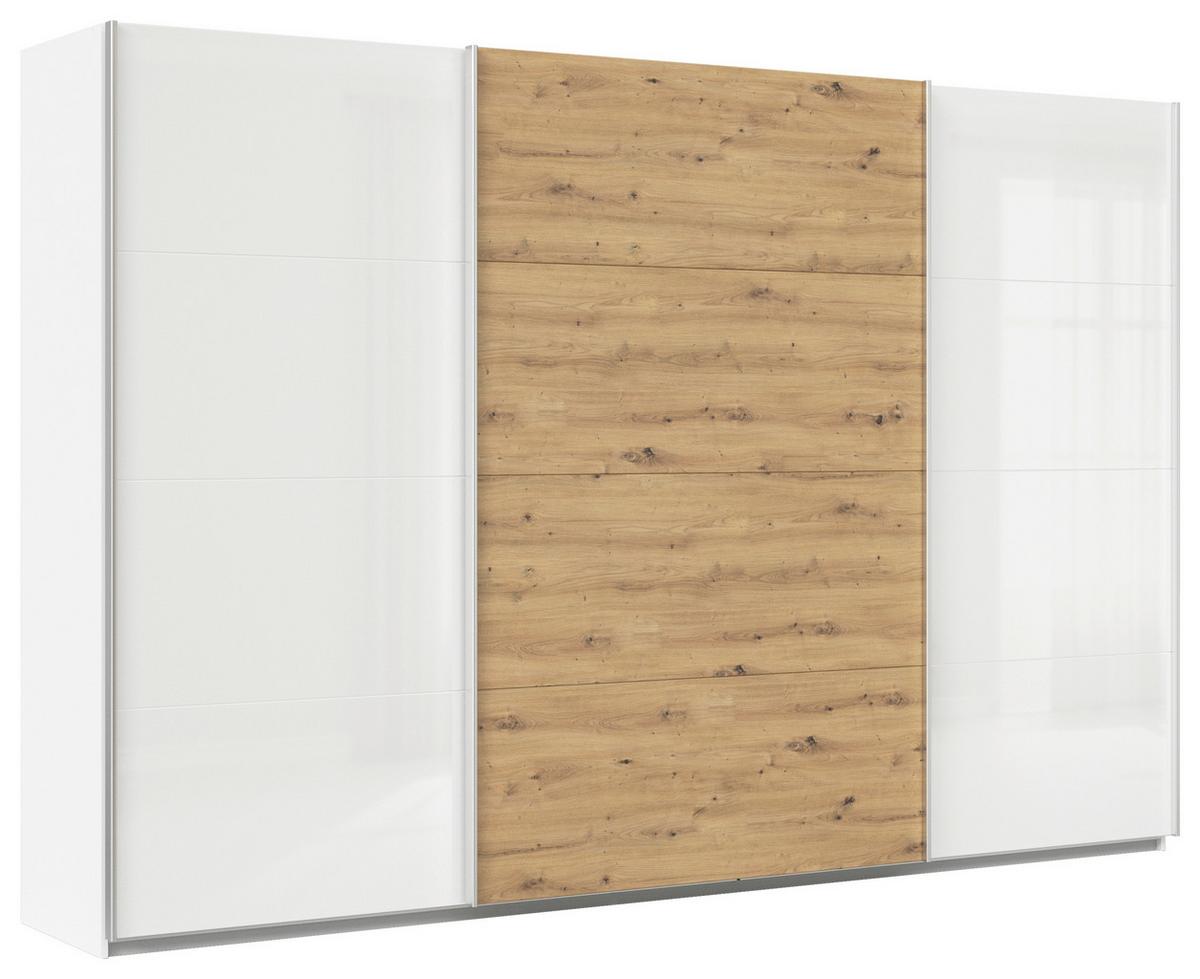 Ormar S Kliznim Vratima Feldkirch - bijela/hrast Artisan, Moderno, drvni materijal/metal (315/210/62cm) - Modern Living